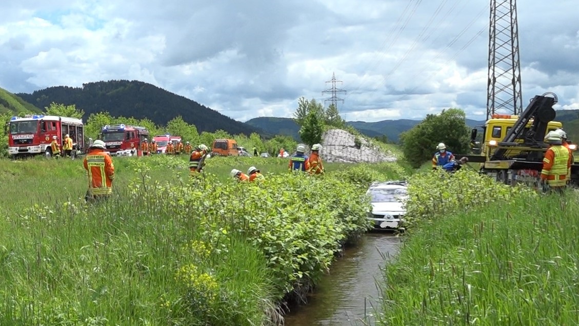 Unfall auf B33 zwischen Steinach und Biberach