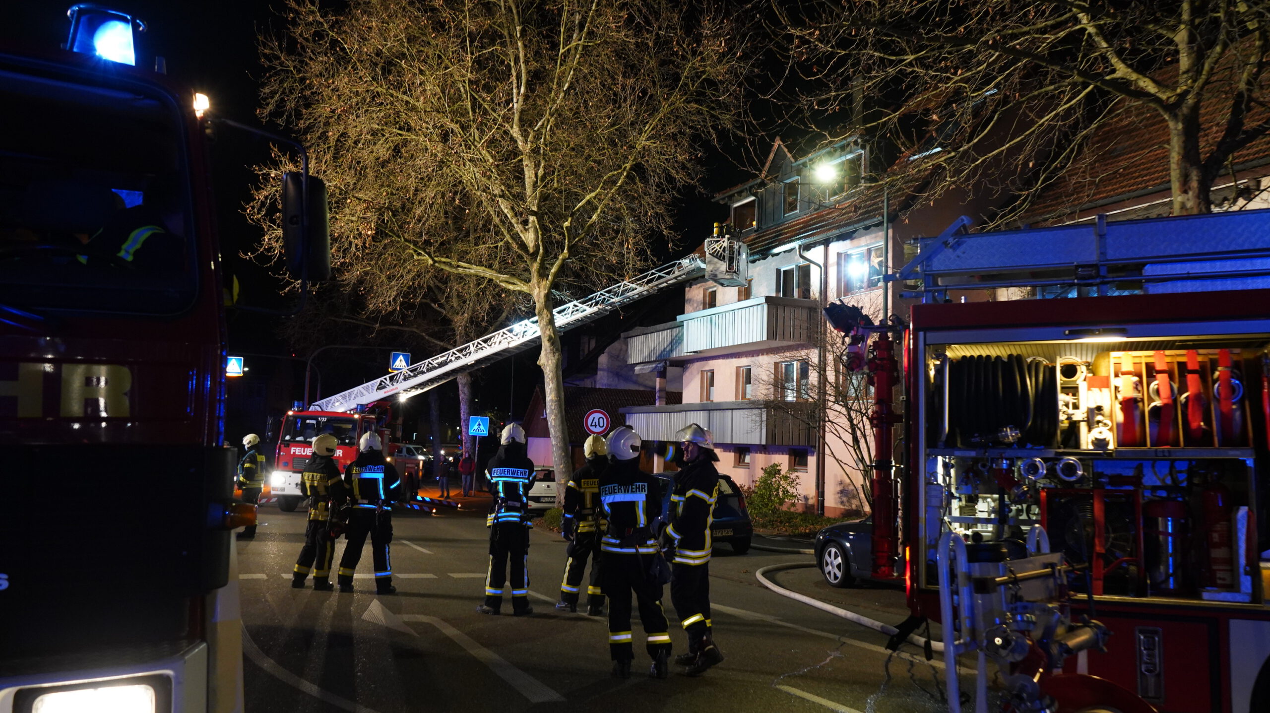 Brand im Dachbereich eines Wohnhauses