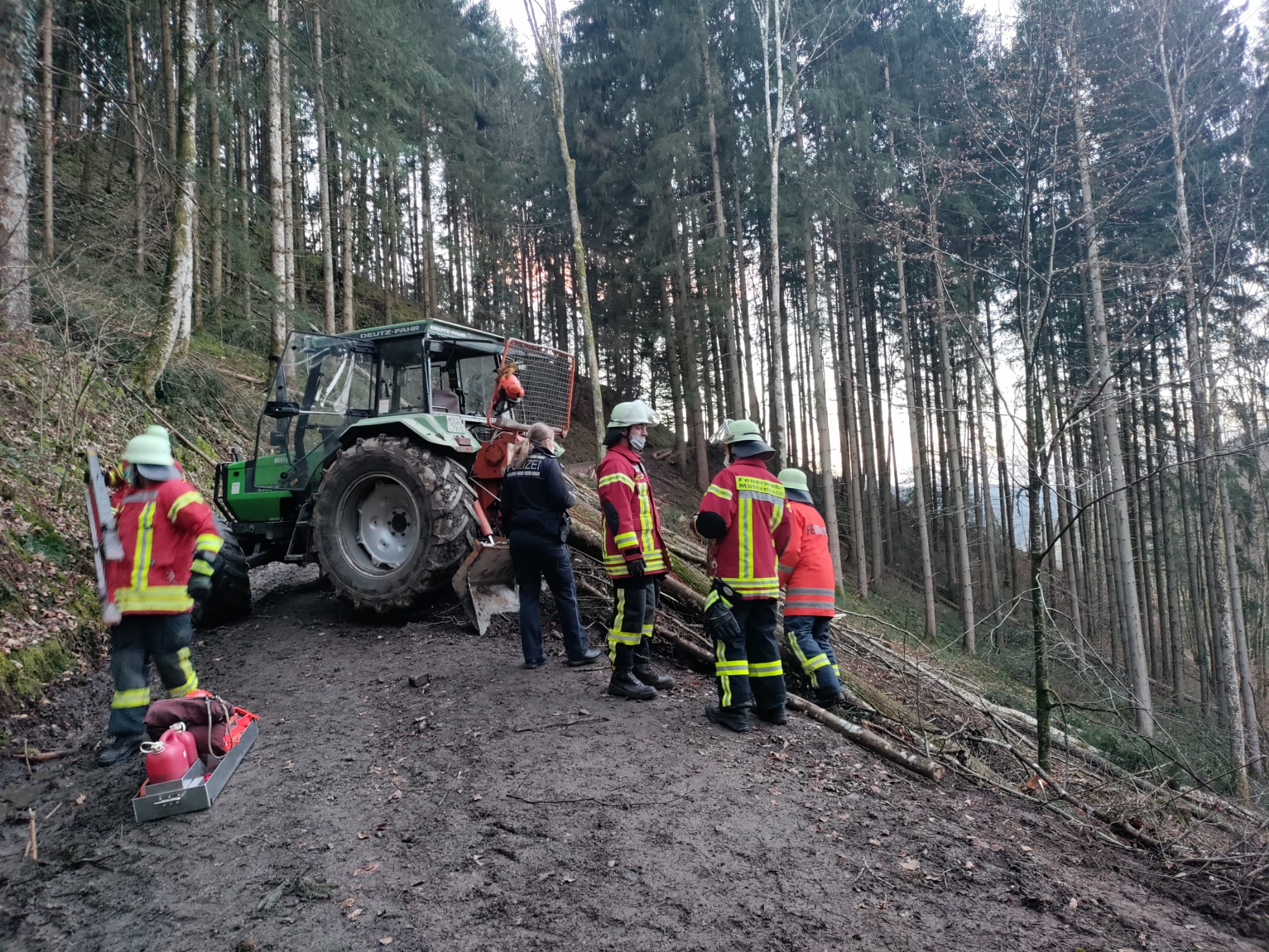 Forstunfall in Mühlenbach
