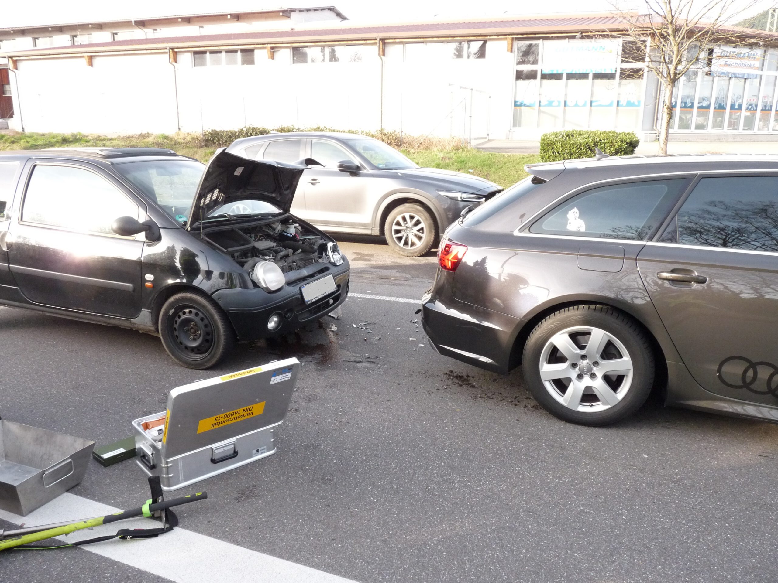 Auffahrunfall auf B33 innerorts