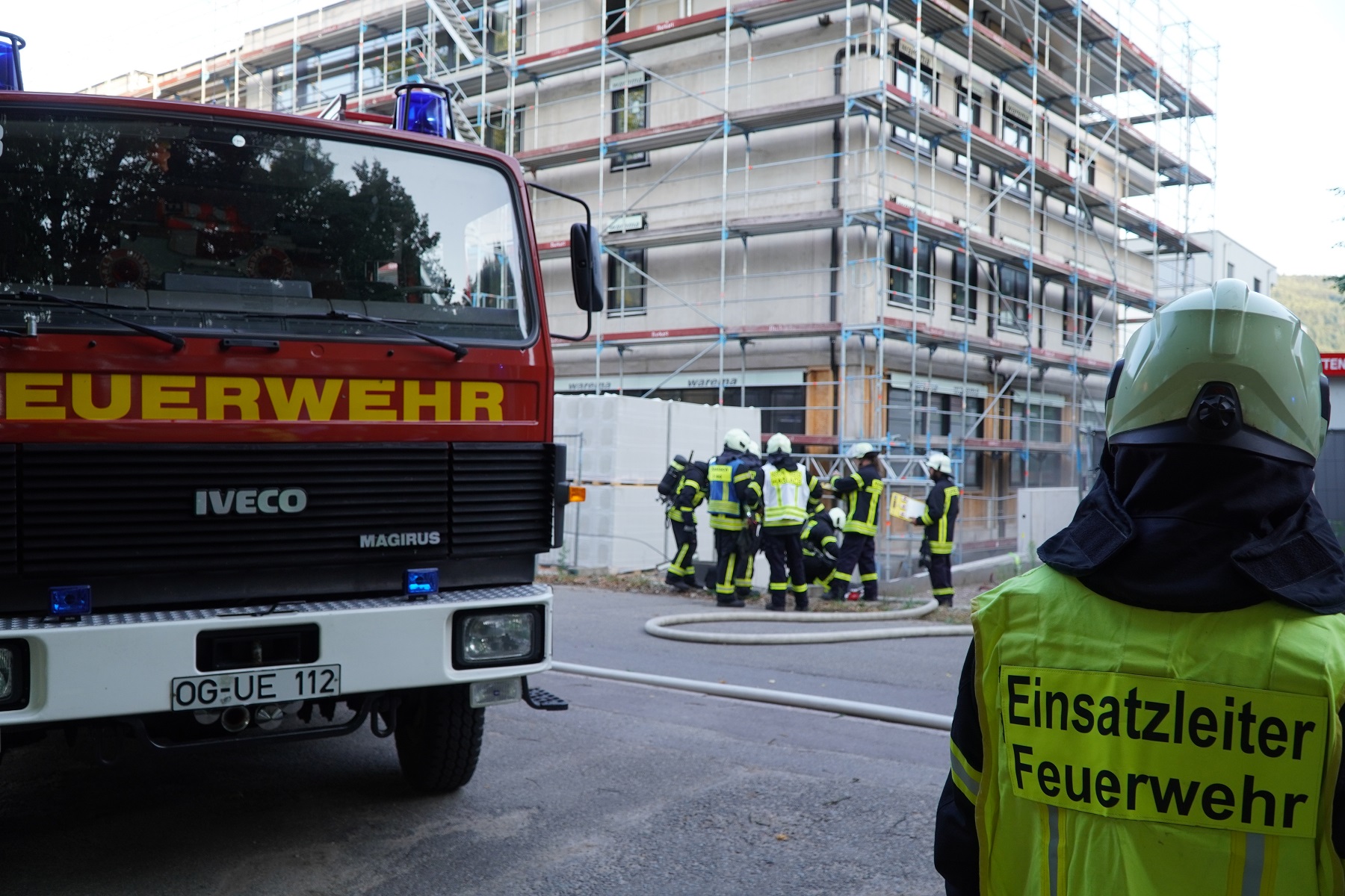 Tiefgaragenbrand als Übungsannahme