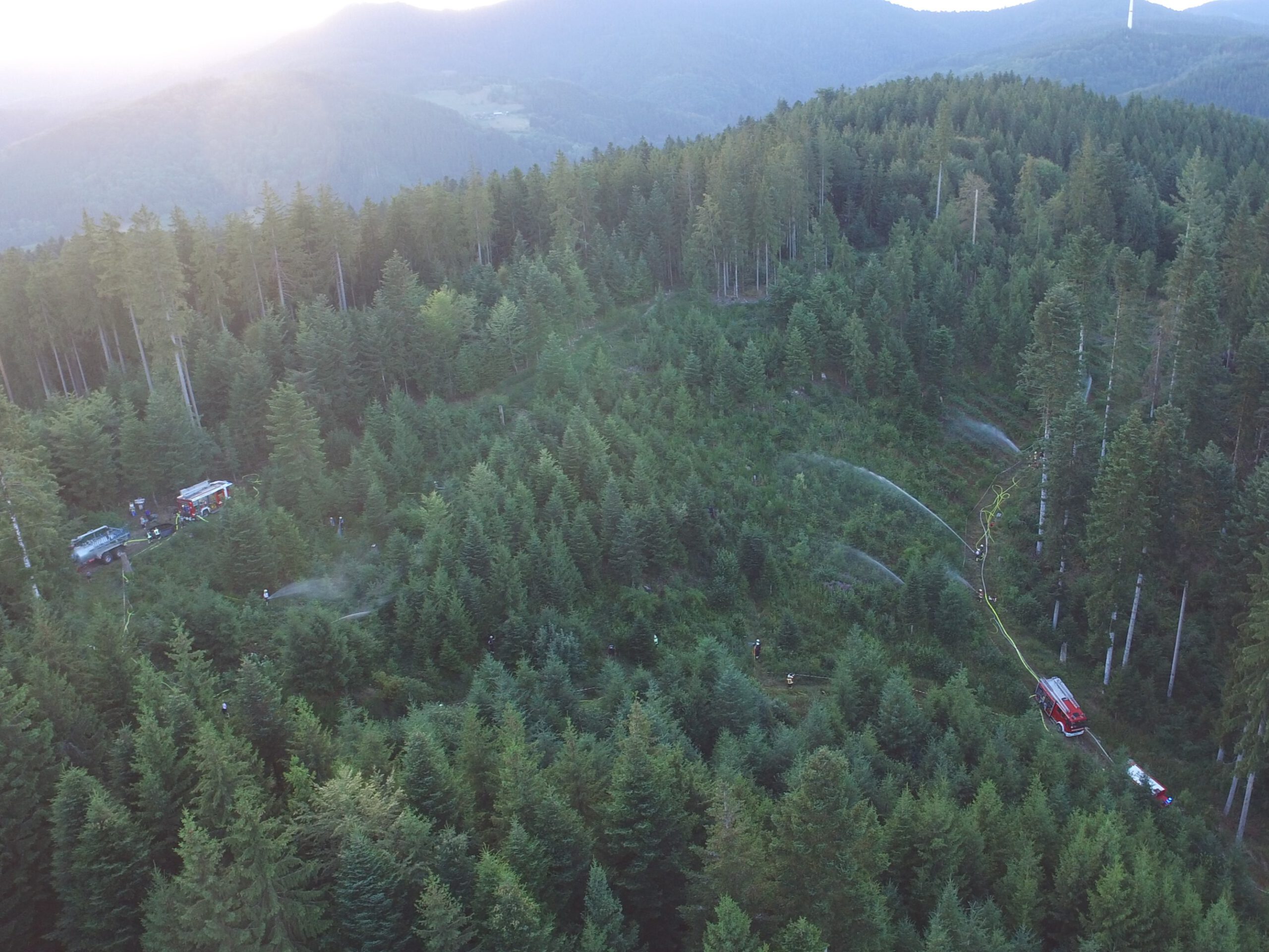 Waldbrandübung am Hohenlochen