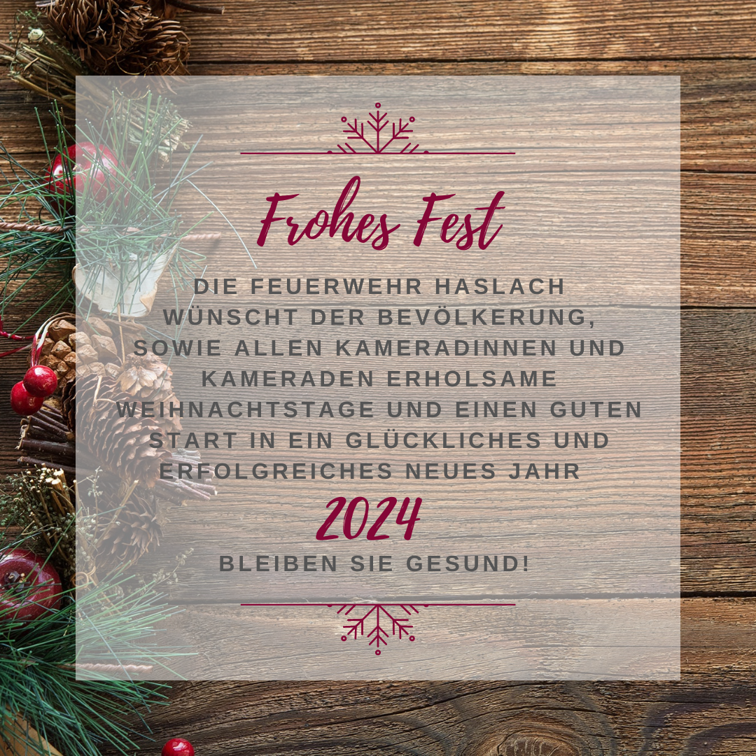 Frohe Weihnachten und einen guten Rutsch!