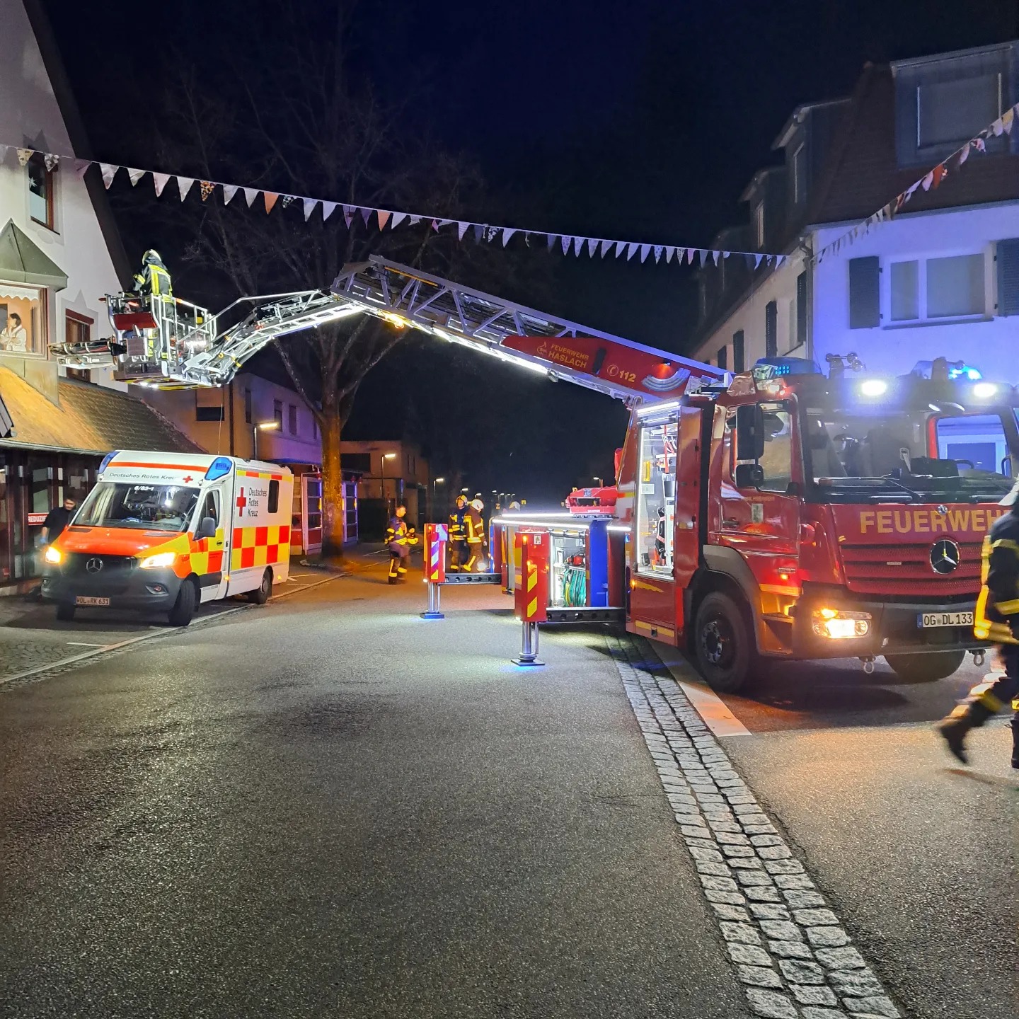 Personenrettung über Drehleiter