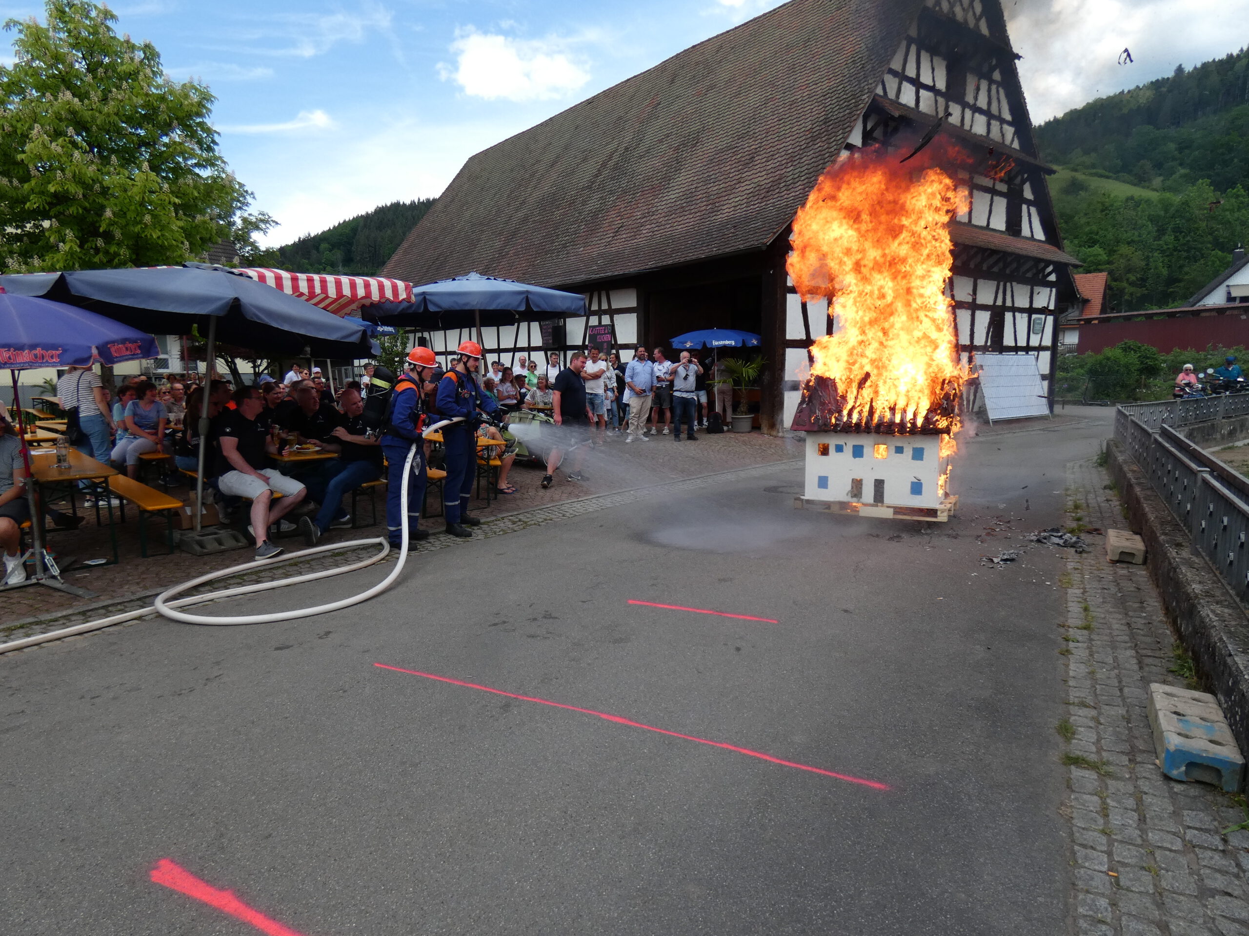 Schauübung beim Trottefest