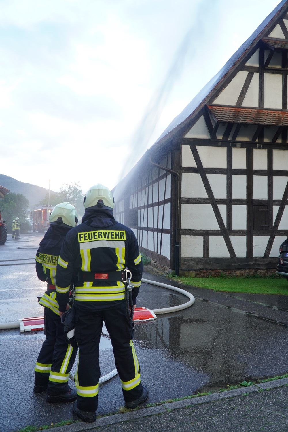 Übung der Abteilungen Schnellingen und Haslach an der Alten Trotte