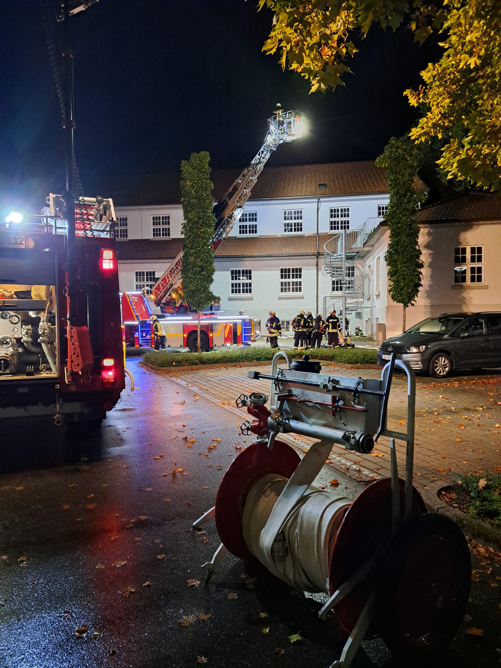 Übung im Stadthallen-Keller