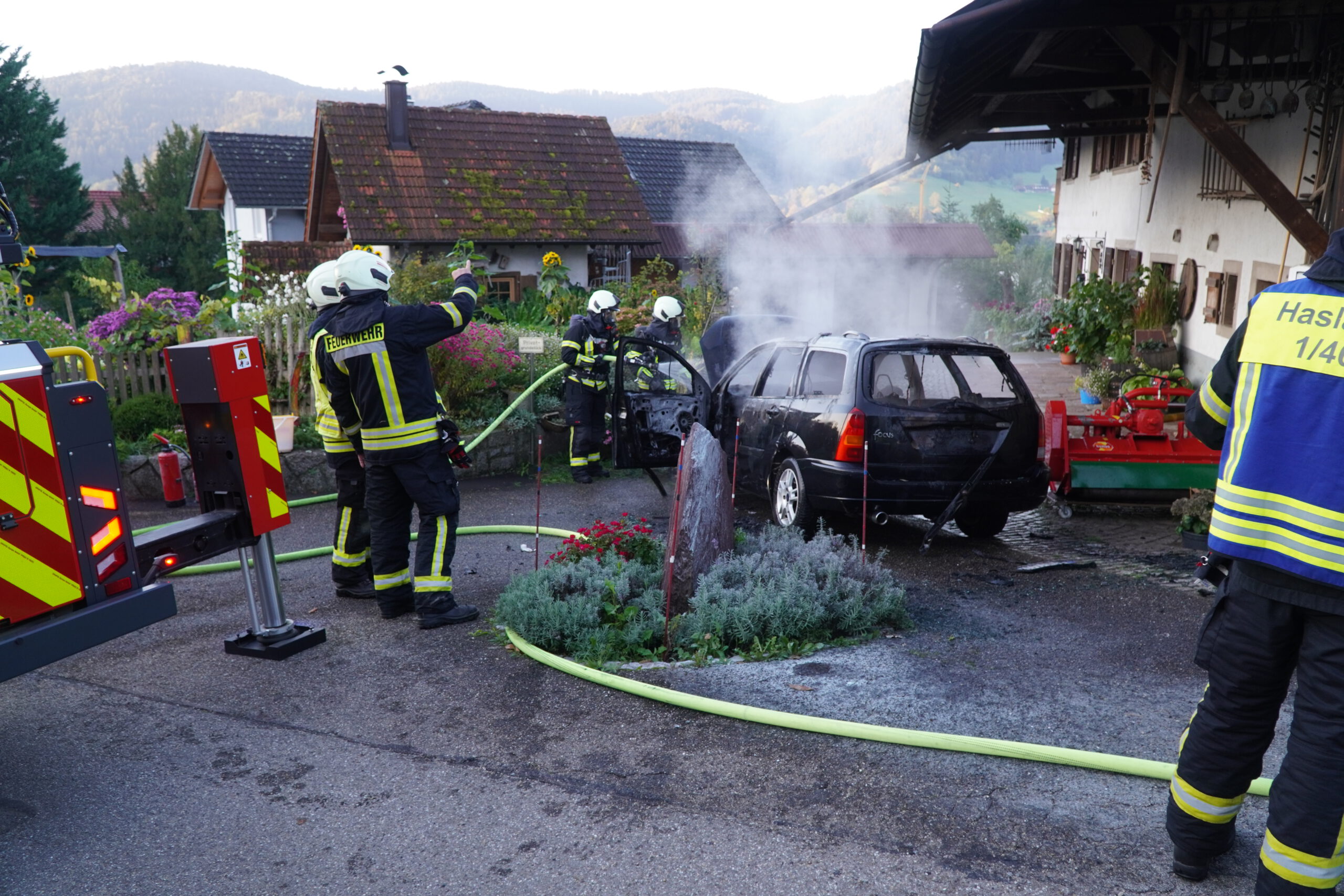 PKW-Brand in Bollenbach
